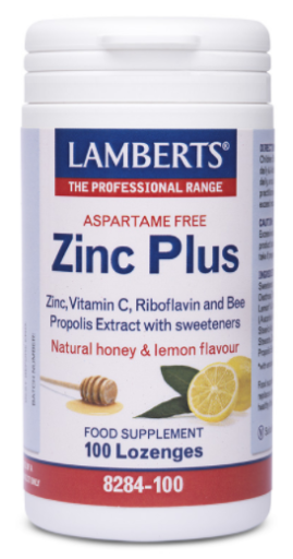 Zinc Plus with vit c, propolis extract, riboflavin and honey 100 chewable tablets