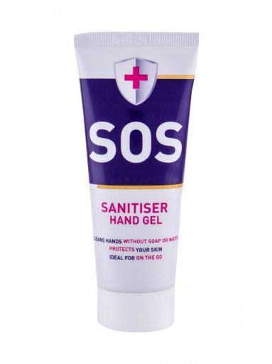 SOS Sanitiser antibacterial gel 65 ml