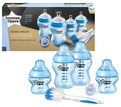 Closer to Nature Bottle Starter Kit 6 pieces blue