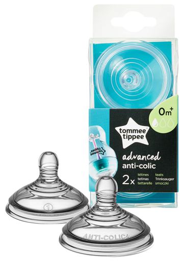 Advanced Anti-colic Baby Bottle Nipples 2 Units