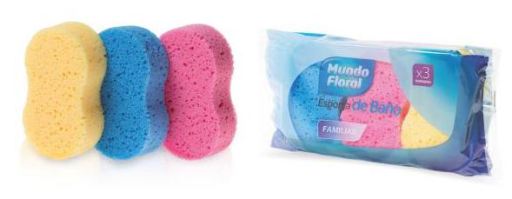 Flower Bath Sponge 3 Units