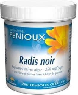 Fenioux Black Radish 200 Capsules 250 mg