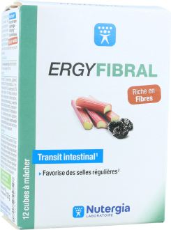 Ergyfibral Fiber 12 Chewable Cubes