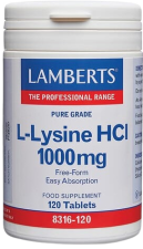 L-Lysine HCI 1000 mg x 120 Capsules