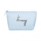 Cotton Toiletry Bag Blue