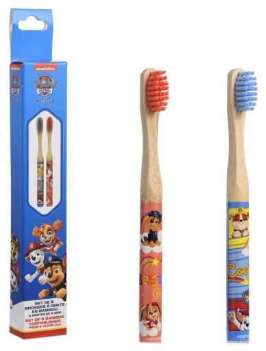 Paw Patrol Bamboo Toothbrush 2 Pieces