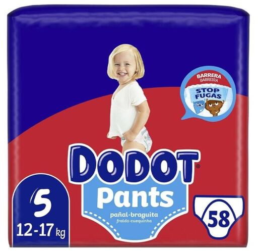 Pants Diapers Size 5 from 12 to 17 Kg 58 Units